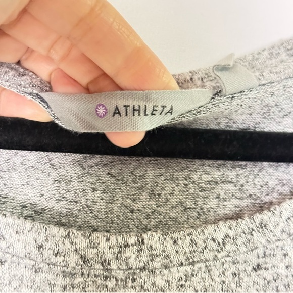 4/$25 Athleta Heather Gray Women's Crew Neck Sweater Small Soft Knitwear Casual - Picture 6 of 11